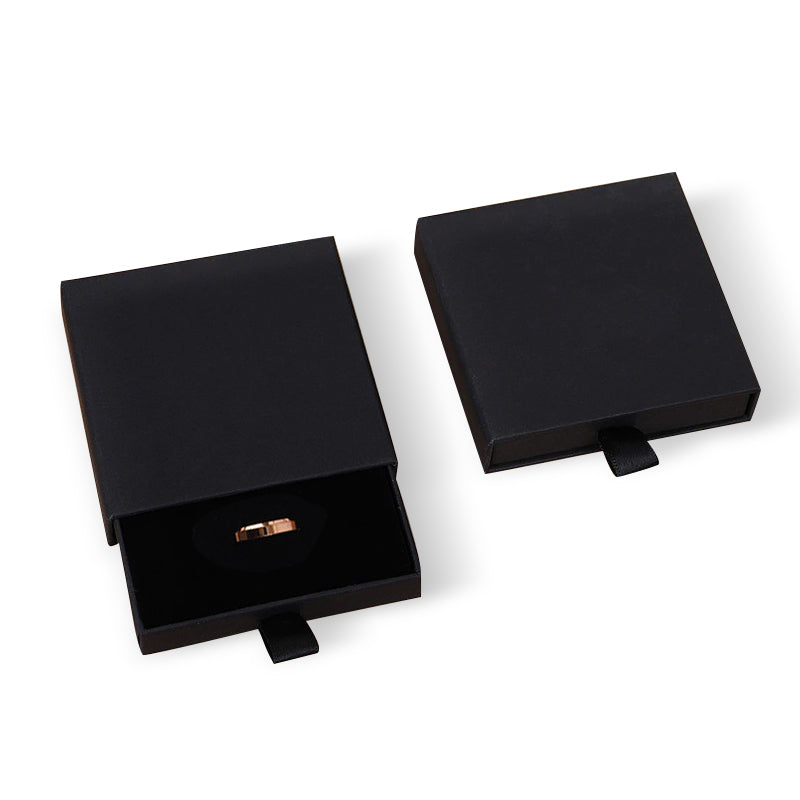 Custom Jewelry Paper Box 9x9x1.7cm – 100 Drawer Style Packaging Boxes for Jewelry