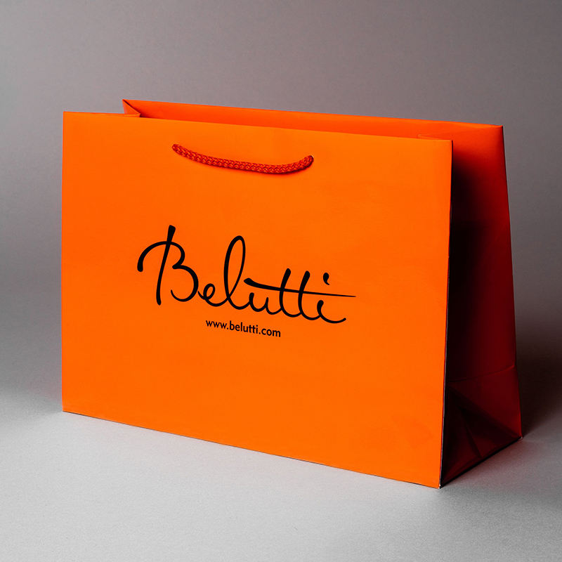 Custom Paper Shopping Bags 32 x 25 x 10 cm – 100 PCS Branded Retail Packaging