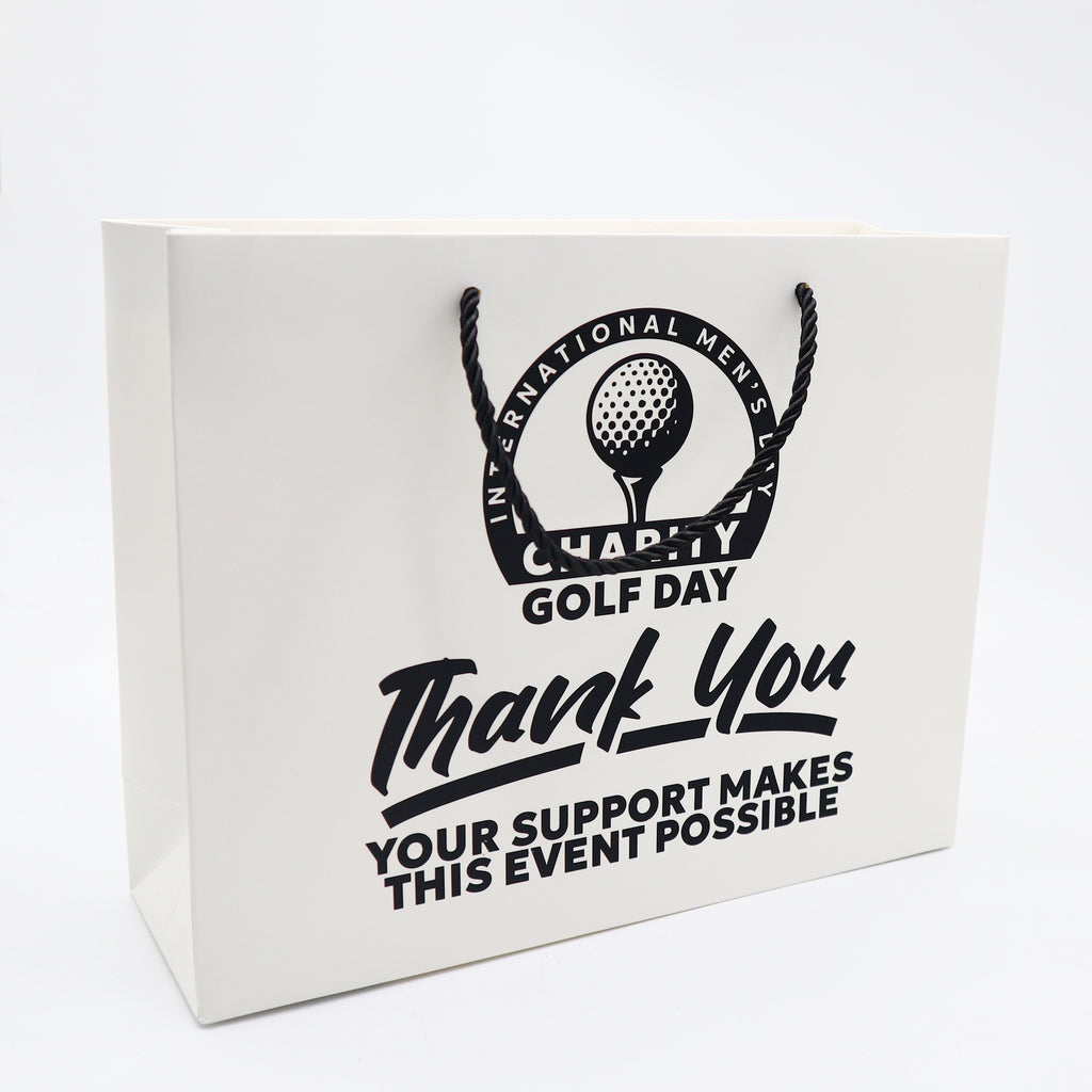 Custom Paper Shopping Bags 32 x 25 x 10 cm – 100 PCS Branded Retail Packaging