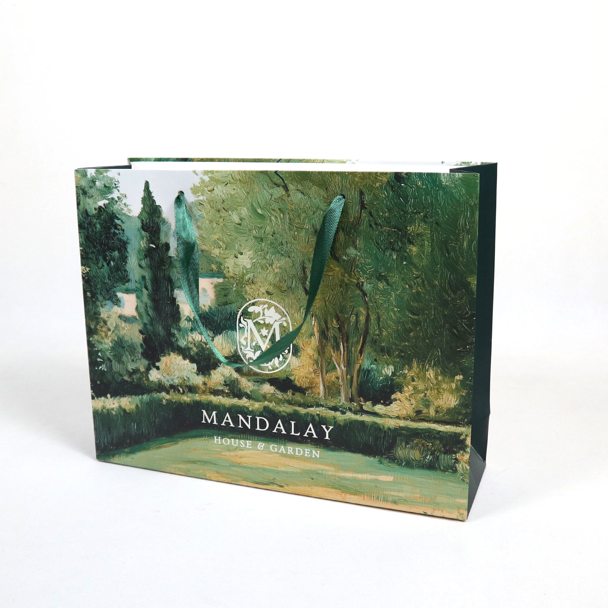 Custom Paper Shopping Bags 32 x 25 x 10 cm – 100 PCS Branded Retail Packaging