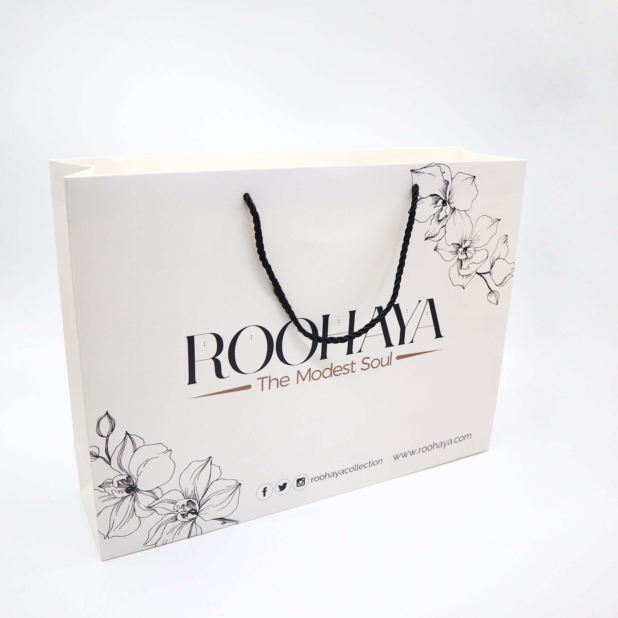 Personlized Boutique Shopping Bags 40x10x30 cm-100 PCS Custom Printing Bags